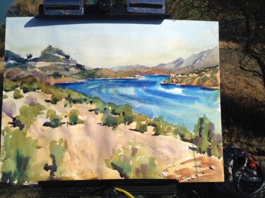 Outdoor painting near Zahara, Andalucia