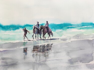 HORSE RIDERS on the beach