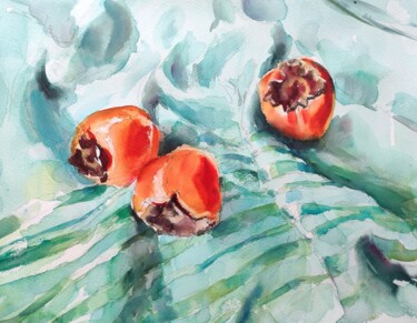 Still life with persimmons