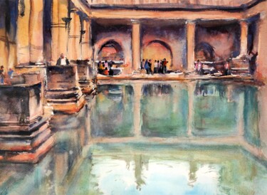 The Roman Baths in Bath city centre