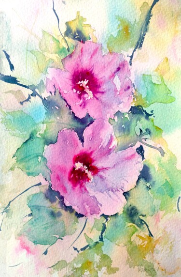 Pink Hibiscus Flowers